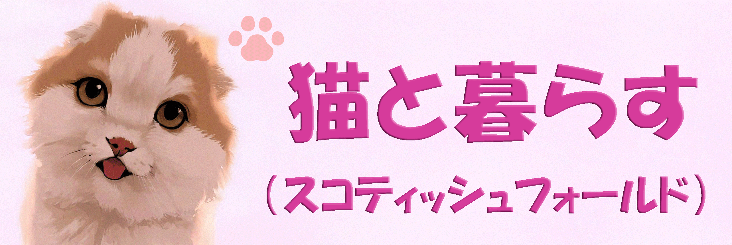 猫（スコティッシュフォールド）と暮らす